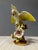 Yellow 1940s California Pottery Ceramic Tropical Cockatoo on Hibiscus Branch Statue For Sale - Image 8 of 13