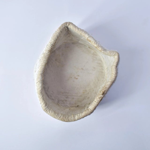 Textile Vintage African White Beaded Hat Nigeria For Sale - Image 7 of 13