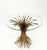 Gold Gild Metal Wheat Sheaf Round Glass Top Side Occasional Table Stand For Sale - Image 11 of 12