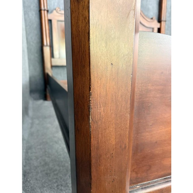 Bassett Furniture King Size Poster Bed Frame For Sale - Image 11 of 18
