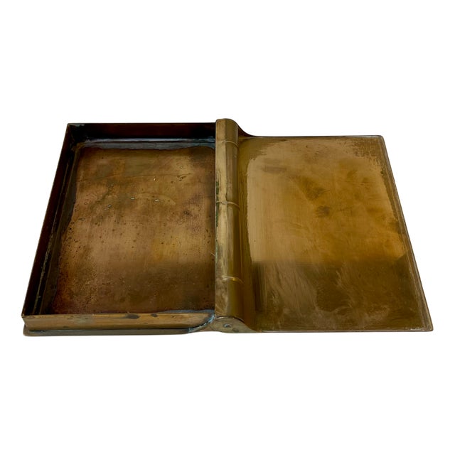 Concealed Guilloché Brass Box, 1930s For Sale