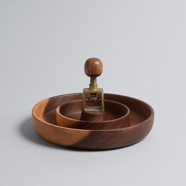 Vintage Iroko Nutcracker Bowl For Sale - Image 10 of 18