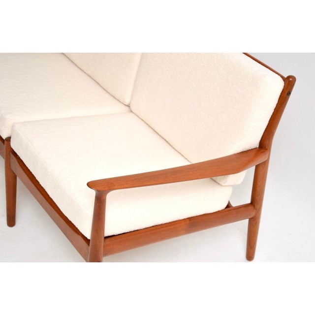 Danish Teak Sofa attributed to Svend Age Eriksen for Glostrup, 1960s For Sale - Image 11 of 12