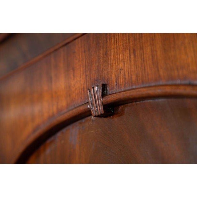 English Mahogany Linen Press, 1870s For Sale - Image 13 of 17