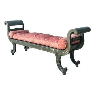Vintage 18th Century Israel Cope Scroll Settee For Sale