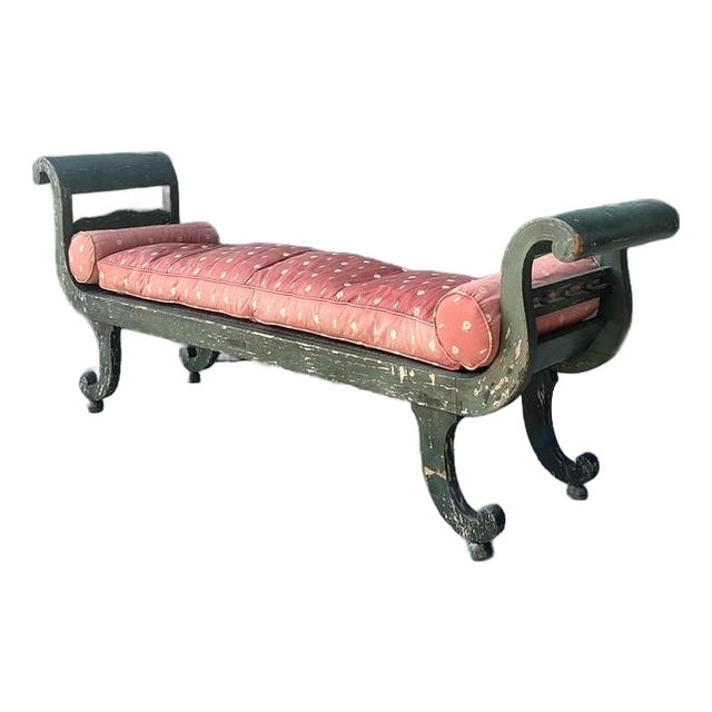 Vintage 18th Century Israel Cope Scroll Settee For Sale