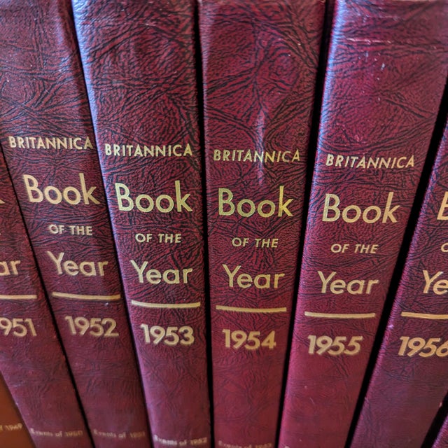 Vintage Encyclopedia Britannica Book of the Year, Set of 21 Volumes