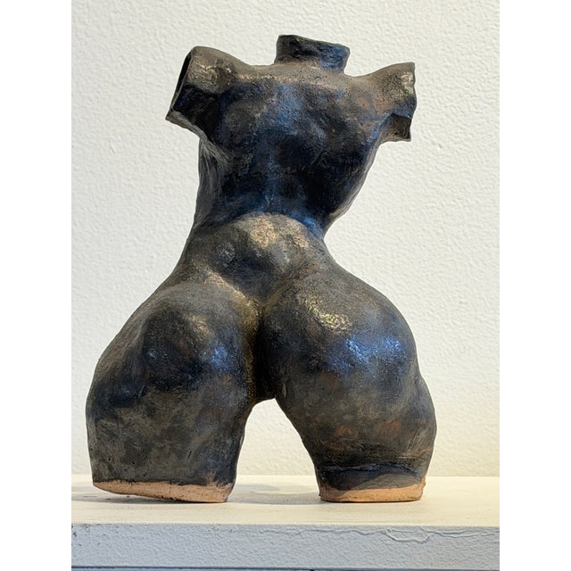 Postmodern Torso Clay Sculpture Postmodern Vase Vessel Body Female Form For Sale - Image 3 of 5