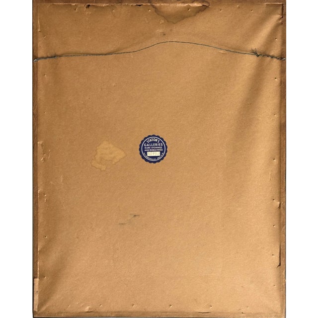 Bela Sziklay - Vintage Expressionist Hand Colored Etching Venice Canal, Signed For Sale - Image 4 of 5