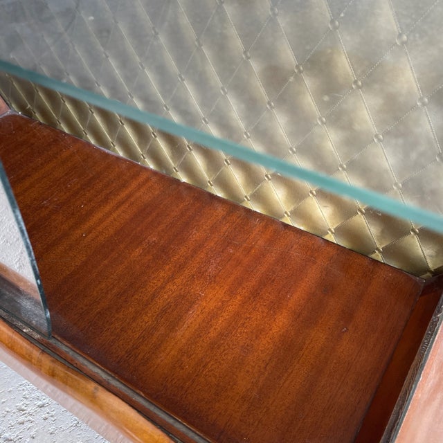 Wood Early 20th Century Art Deco Walnut Display Cabinet For Sale - Image 7 of 11