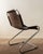 Italian Chrome and Cowhide Cantilever Dining Chairs, 1970s, Set of 4 For Sale - Image 10 of 18