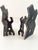 Signed Jason McLeod Studio Craft Torch-Cut Steel Bookends, Dated 1992 For Sale In Boston - Image 6 of 9