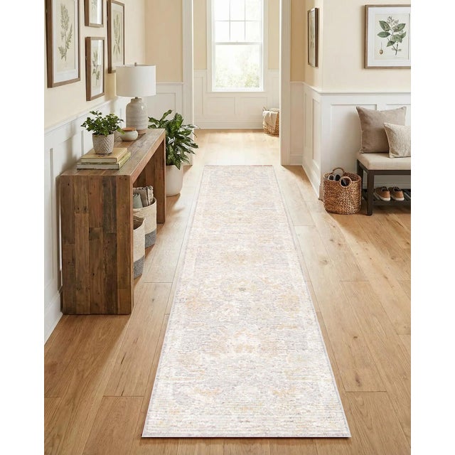 2020s Pasargad Home Oushak Silver Wool Area Rug- 2' 9'' X 11' 0'' For Sale - Image 5 of 5