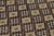 Camel Vintage Distressed Rug With Diamond Mosaic and Geometric Borders - Rug & Kilim For Sale - Image 8 of 10