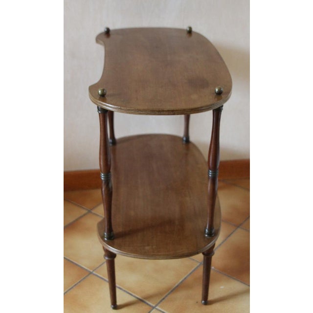 Brown Vintage Wooden Table, 1950s For Sale - Image 8 of 15