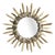 Mid-Century Italian Modern Wooden Round Wall Mirror, 1950s For Sale