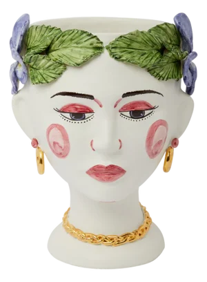 Moro Head With Purple Rosettes