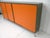 Tangerine Mid Century Credenza Bookcase Storage Cabinet in the Style of Paul McCobb For Sale - Image 8 of 16