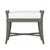 Dark Green Small Malacca Bench - Evergreen For Sale - Image 8 of 8