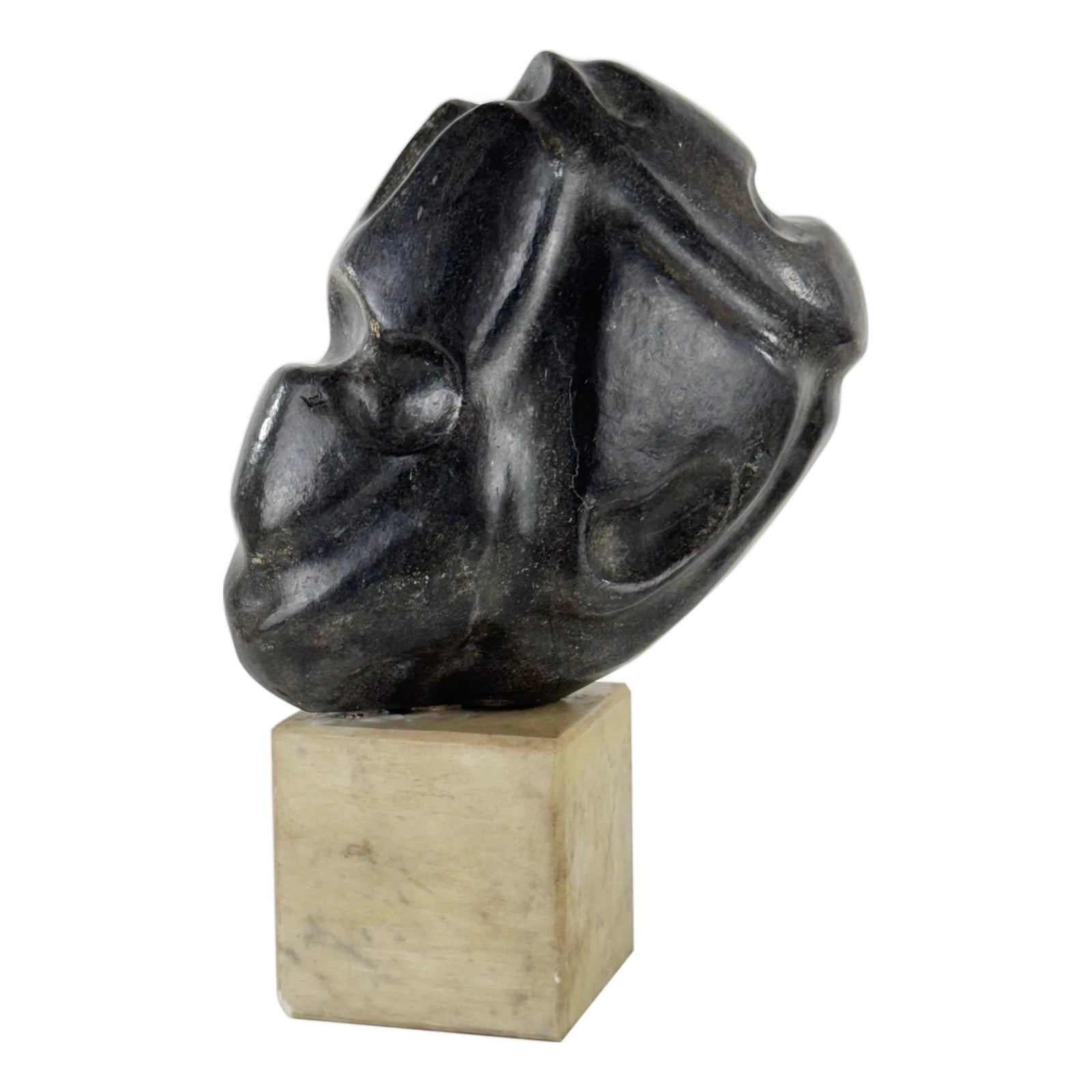 Pietro Cenedella, Abstract Head Sculpture, 1960s-1970s, Marble | Chairish