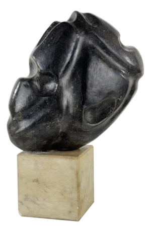 Pietro Cenedella, Abstract Head Sculpture, 1960s-1970s, Marble