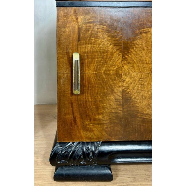 Art Deco Nightstands with Columns, 1940, Set of 2 For Sale - Image 10 of 12