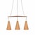 Mid-Century Modern Scandinavian Copper and Teak Triple Pendant Light by Hans-Agne Jakobsson, 1950s For Sale - Image 11 of 11