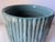 Vintage Turquoise Faux Bamboo Ceramic Planter/Cachepot For Sale - Image 4 of 6