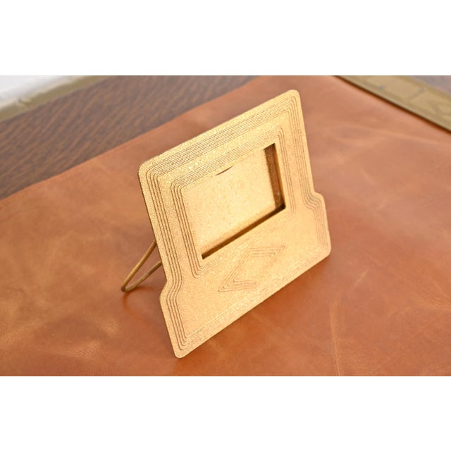Early 20th Century Tiffany Studios New York Graduate Bronze Doré Desk Calendar Frame or Picture Frame For Sale - Image 5 of 12