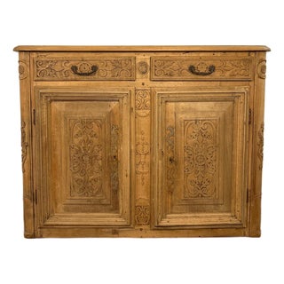 19th Century French Walnut Side Board For Sale