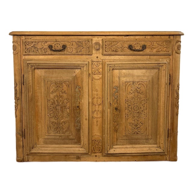 19th Century French Walnut Side Board For Sale