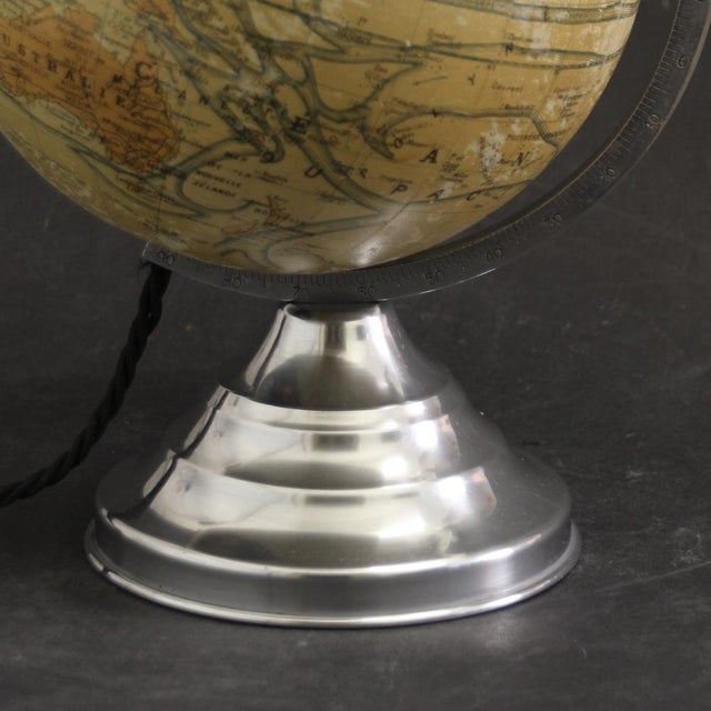French Illuminated Globe, 1940s For Sale - Image 9 of 15