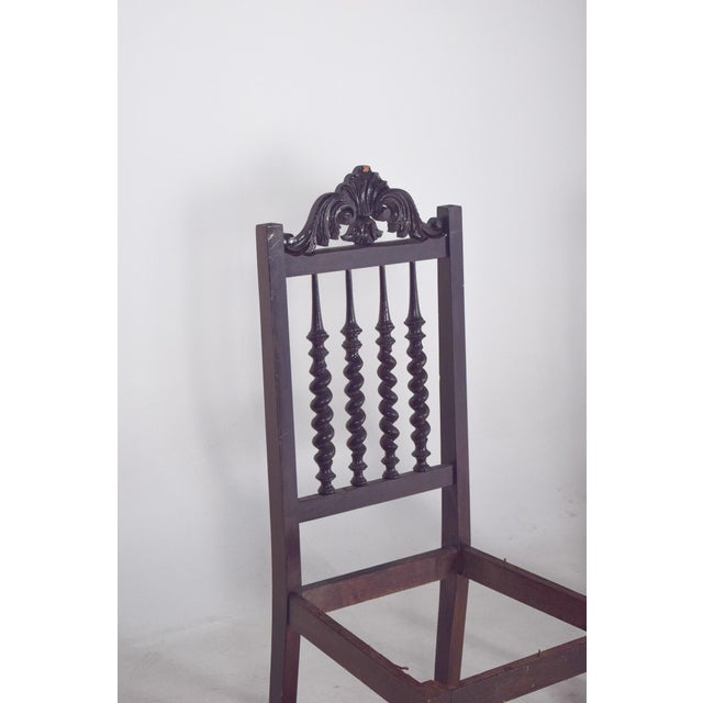 Turned Dining Chairs, 19th Century, Set of 2 For Sale - Image 5 of 12