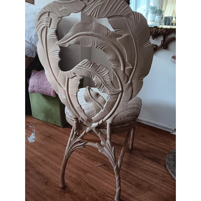 Mid 20th Century Iron Palm Beach RegencyRegency Upholstered Seat Chair For Sale - Image 10 of 10