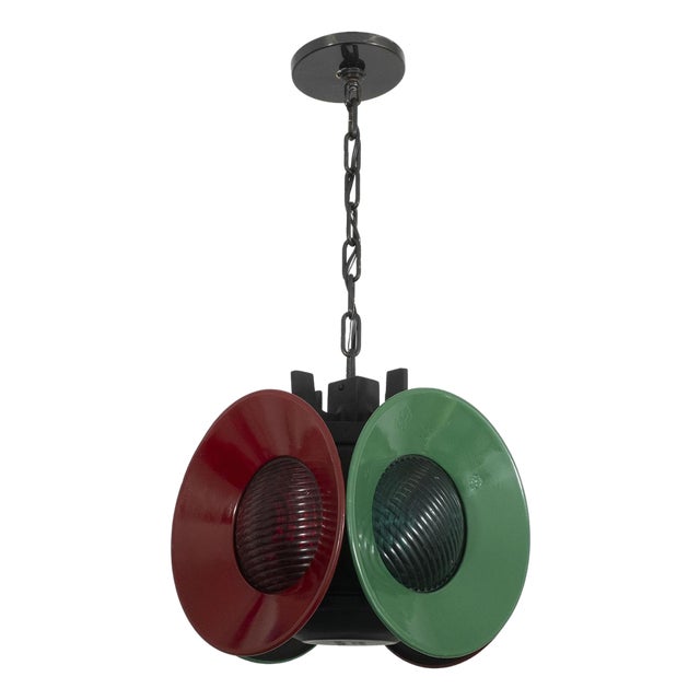 Vintage railroad switch light pendant For Sale