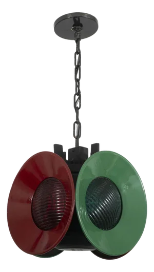 Vintage railroad switch light pendant
