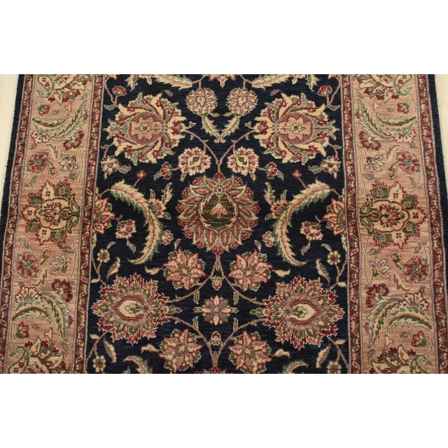 2020s Fine Tabriz Rug 3’1” X 5’2” Blue Wool Traditional Hand-Knotted Carpet For Sale - Image 5 of 13