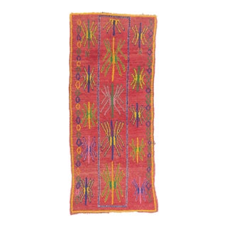 Vintage Azilal Moroccan Rug, 03'09 X 08'09 For Sale