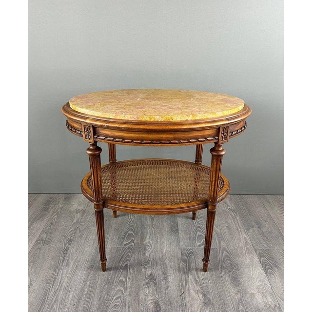 Late 19th Century Louis XVI Style Pedestal Side Table For Sale - Image 10 of 10
