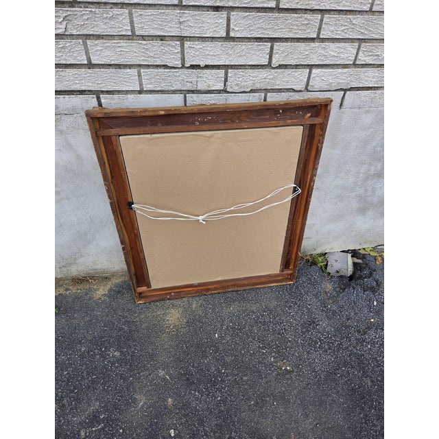 Pair of Hollywood Regency Mirrors Hand Painted and Gilded. For Sale - Image 11 of 12