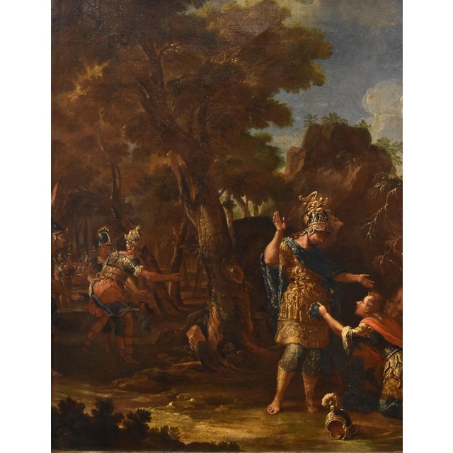 Francesco Fontebasso, Alexander the Great, 1760, Oil on Canvas For Sale - Image 4 of 16