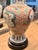 Chinoiserie Vintage Chinoiserie Asian Porcelain Dragon Table Lamp With Pleated Shade – 28” For Sale - Image 3 of 7