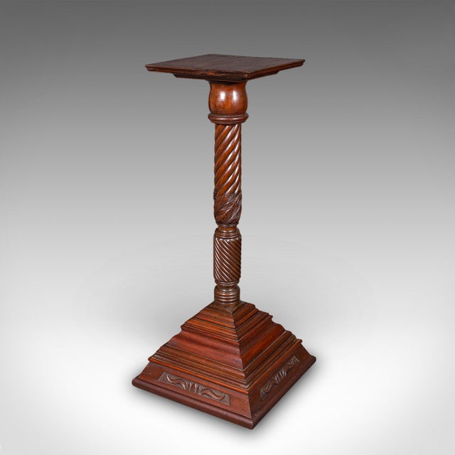 Pair of Large Antique Torchiere, English, Country House, Bust Stands, Victorian For Sale - Image 6 of 12