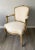 French French Louis XV-Style Petite Armchairs- a Pair For Sale - Image 3 of 8
