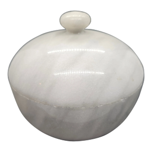 Vintage Marble Lidded Bowl/Container/Dish