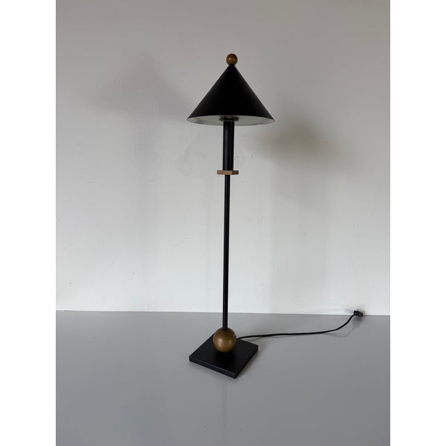 Postmodern 1980s Postmodern Robert Sonneman / George Kovacs Style Memphis Table Lamp For Sale - Image 3 of 11
