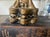 Gold Vintage Asian Chalkware Quan Yin Lamp For Sale - Image 8 of 9