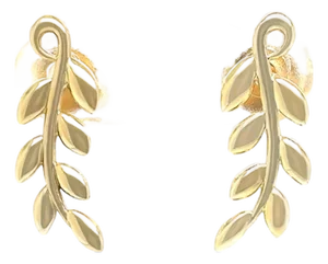 Tiffany & Co. 18ct Yellow Gold Paloma Picasso Olive Leaf Climber Earrings 4.23g, A Pair