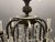 Large Wrought Iron Crystal Chandelier, 1920s For Sale - Image 7 of 13