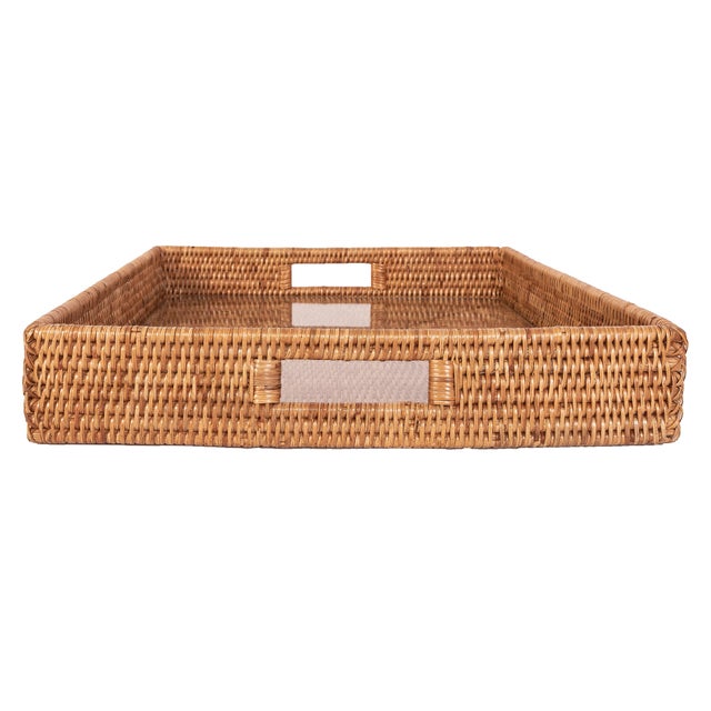 Our square rattan serving and ottoman trays will instantly add a gorgeous touch to any room of your home. Adding this...